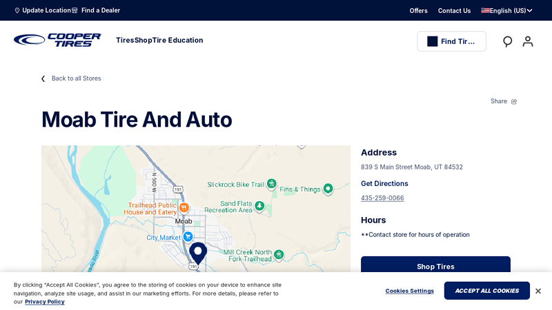 Moab Tire And Auto, Moab, UT moab auto parts