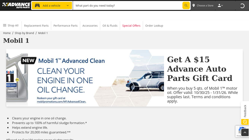 Mobil 1 advance auto parts quincy