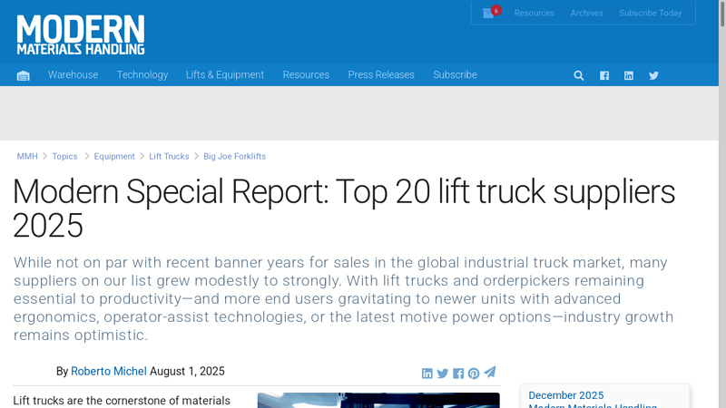 Modern Special Report global truck parts