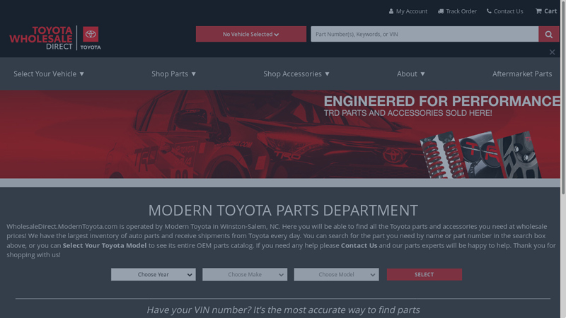 Modern Toyota Parts: Genuine Toyota Parts toyota direct parts