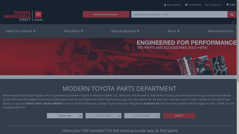 Modern Toyota Parts: Genuine Toyota Parts toyota wholesale parts