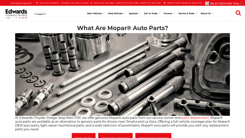 Mopar® Auto Parts auto parts council bluffs