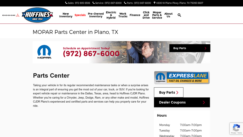 MOPAR Parts Center in Plano, TX auto parts plano