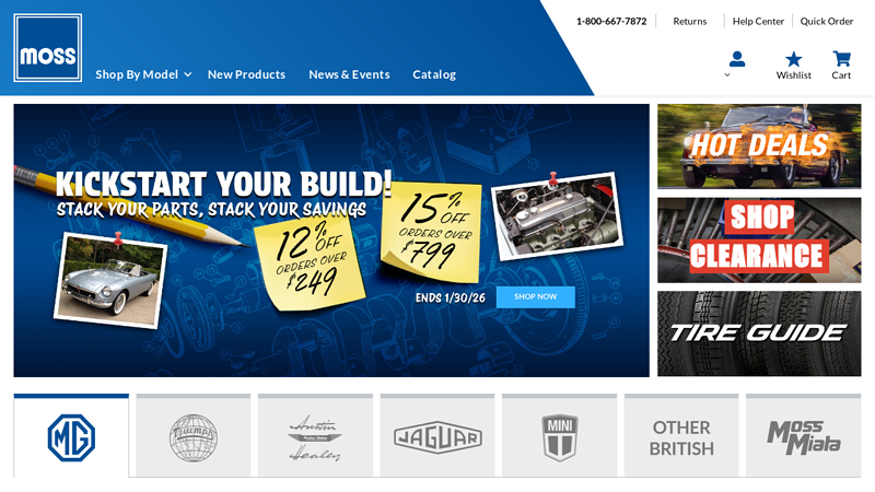 Moss Motors britsh car parts