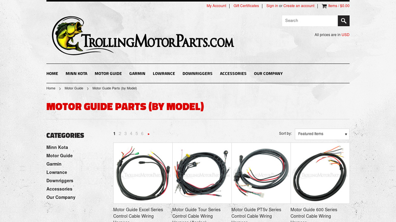 Motor Guide Parts (by Model) motorguide trolling motor parts diagram