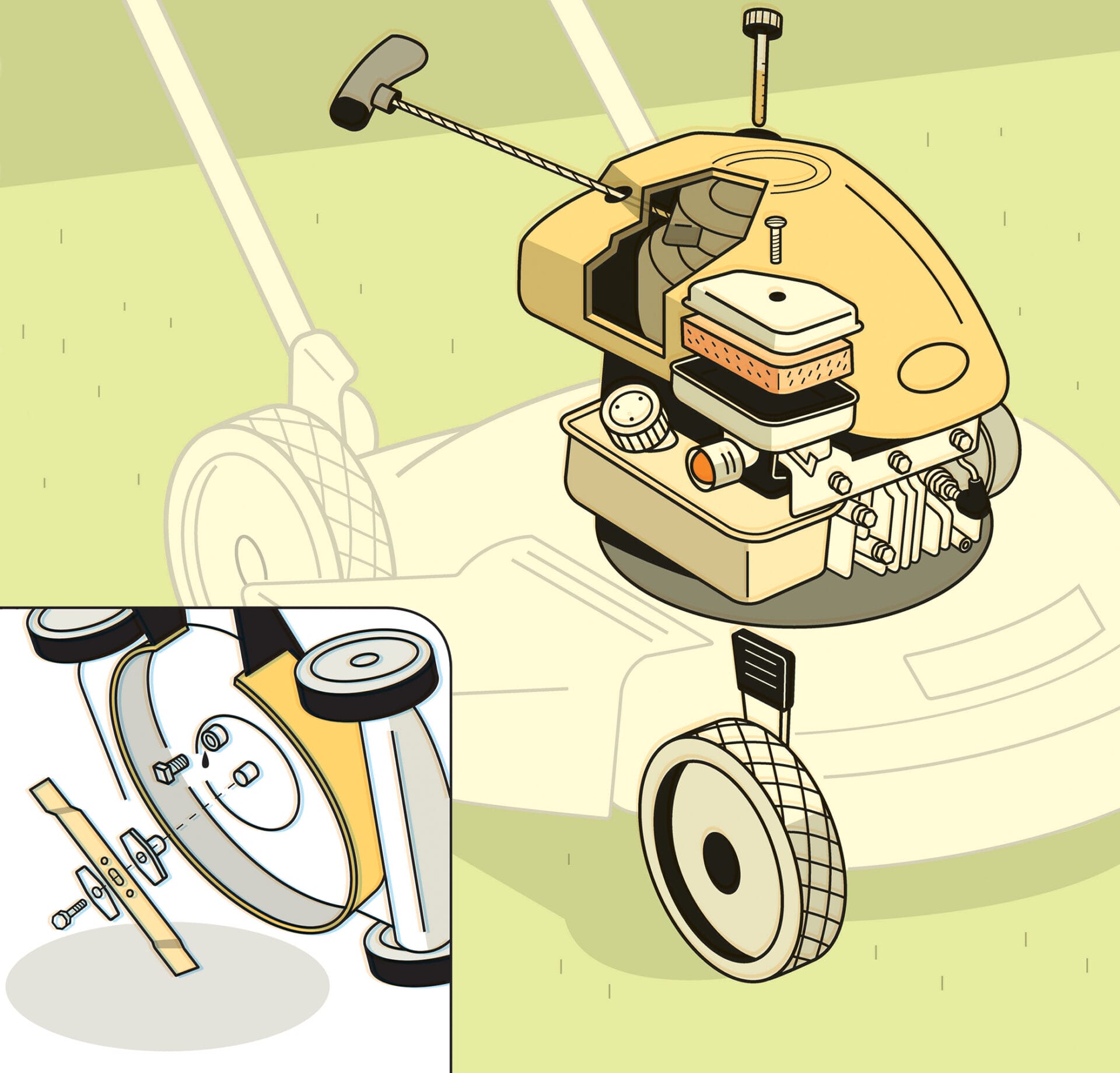 Motor Mower Parts guide