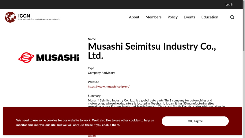 Musashi Seimitsu Industry Co., Ltd. musashi auto parts