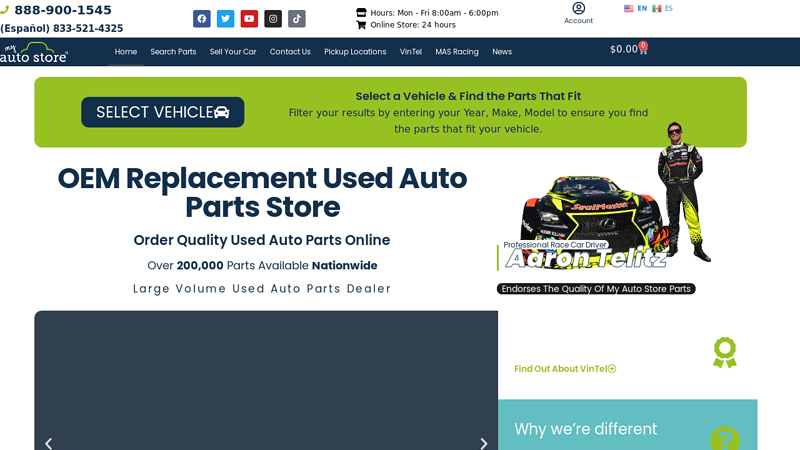 My Auto Store where to buy auto parts