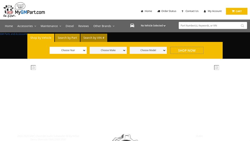 My GM Part gmc auto parts and accessories