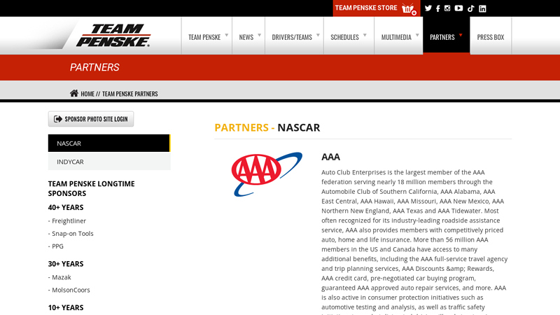 NASCAR Partners advance auto parts workday