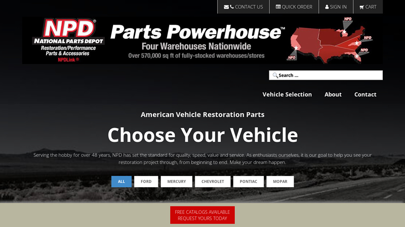 National Parts Depot clasic car parts