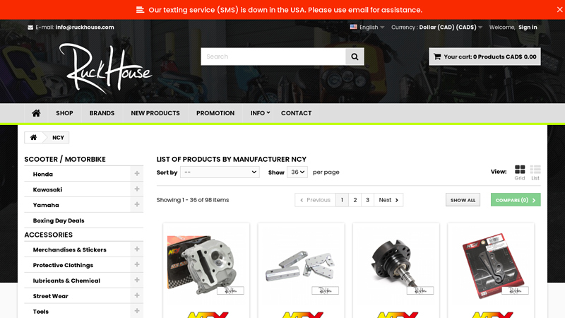 NCY Ruckus Parts and Accessories honda ruckus racing parts