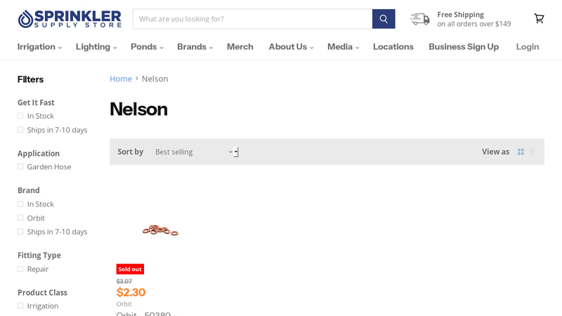 Nelson Sprinkler Parts nelson lawn tractor parts