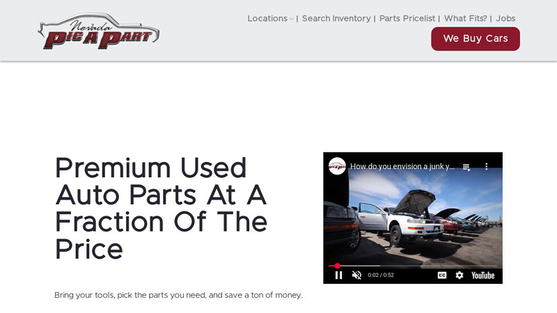 Nevada Pic vic & son used auto parts