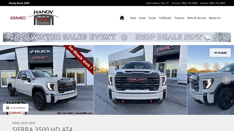 New 2026 GMC Sierra 3500 HD For Sale at Handy Buick GMC advance auto parts st albans city vt