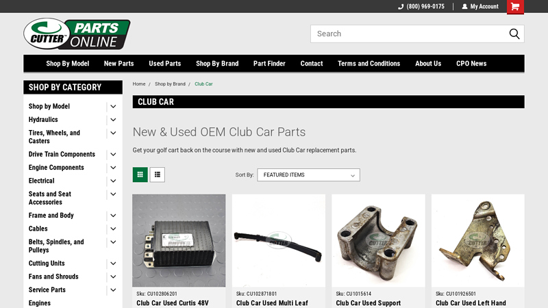 New and Used Club Car Golf Cart Replacement Parts club car carryall parts
