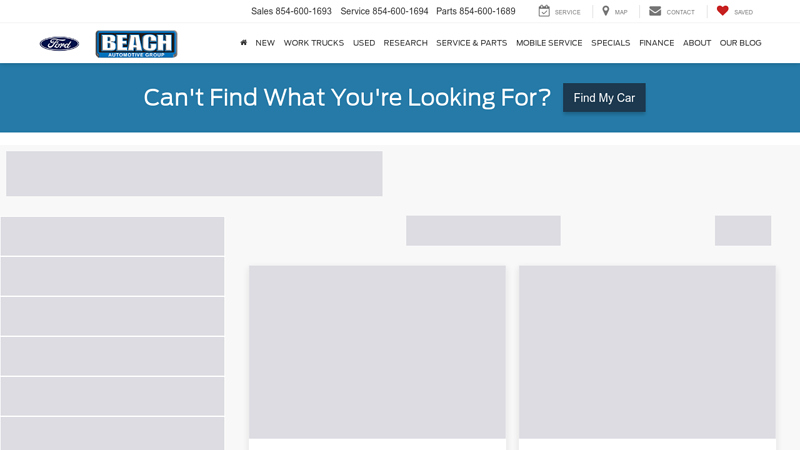 New Ford Vehicles for Sale beach ford service & parts