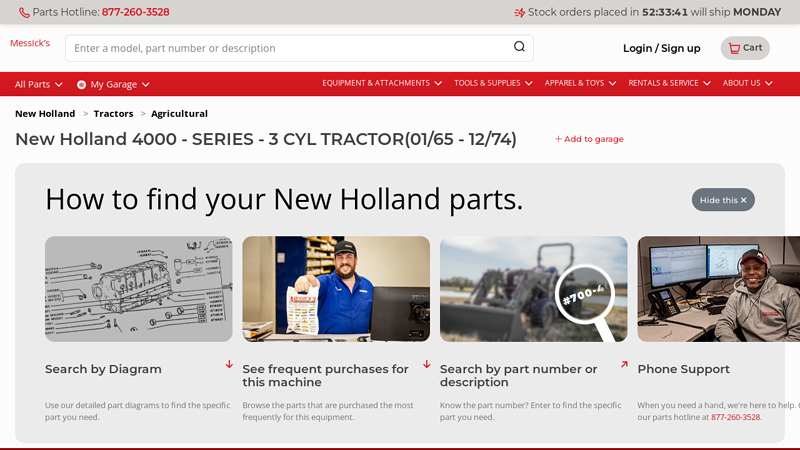 New Holland 4000 ford 4000 tractor parts