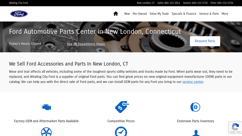 New London Ford Auto Parts ford oem interior parts
