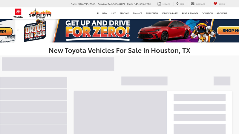 New Toyota Vehicles for Sale in Houston, TX space city auto parts houston tx