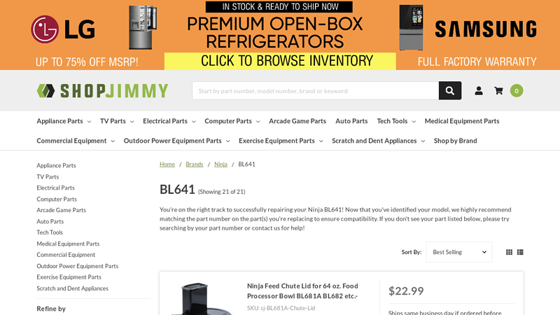 Ninja BL641 Parts ninja auto iq replacement parts