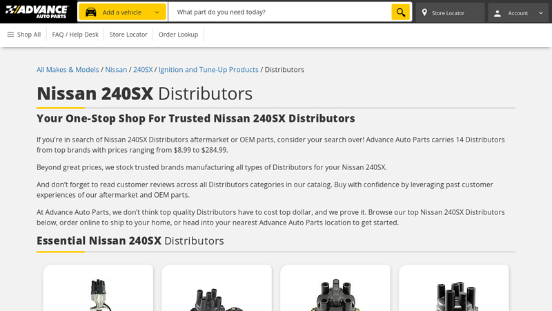 Nissan 240SX Distributors 240sx auto parts