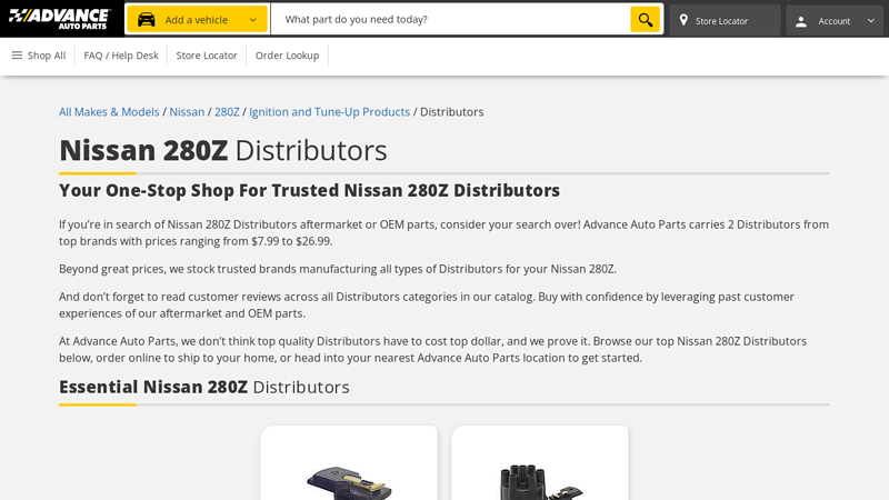 Nissan 280Z Distributors 280z auto parts