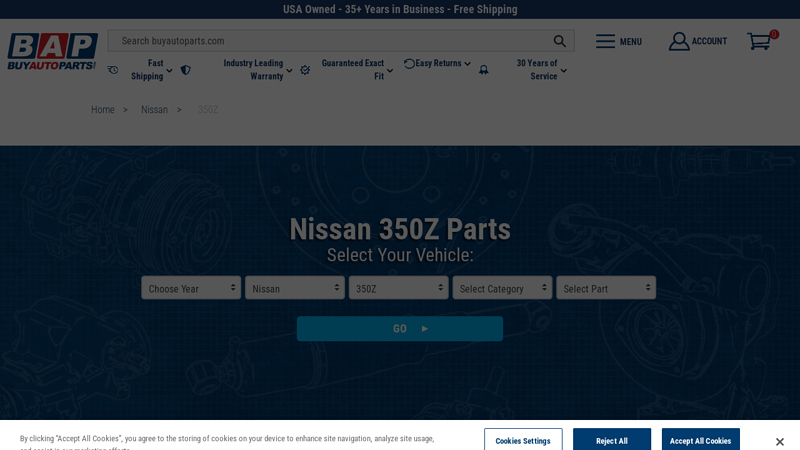 Nissan 350Z parts 350z car parts