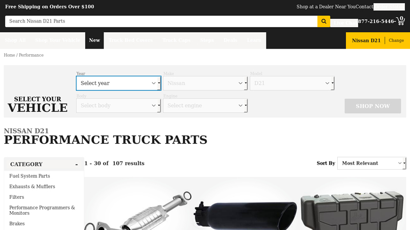 Nissan D21 Performance Truck Parts 1994 nissan truck parts