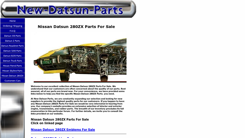 Nissan Datsun 280ZX Parts For Sale datsun 280zx car parts