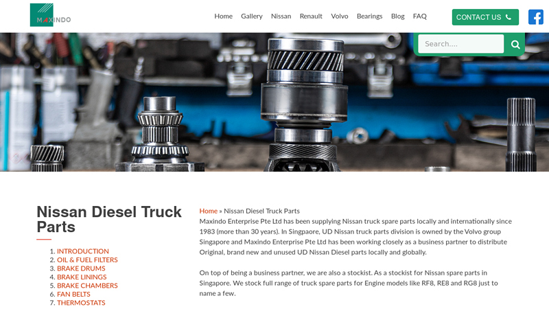 Nissan Diesel Truck Spare Parts in Singapore nissan ud truck parts