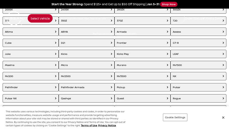 Nissan Models nissan rogue auto parts