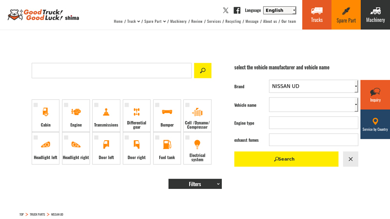 NISSAN UD Find Used Truck Parts nissan ud truck parts