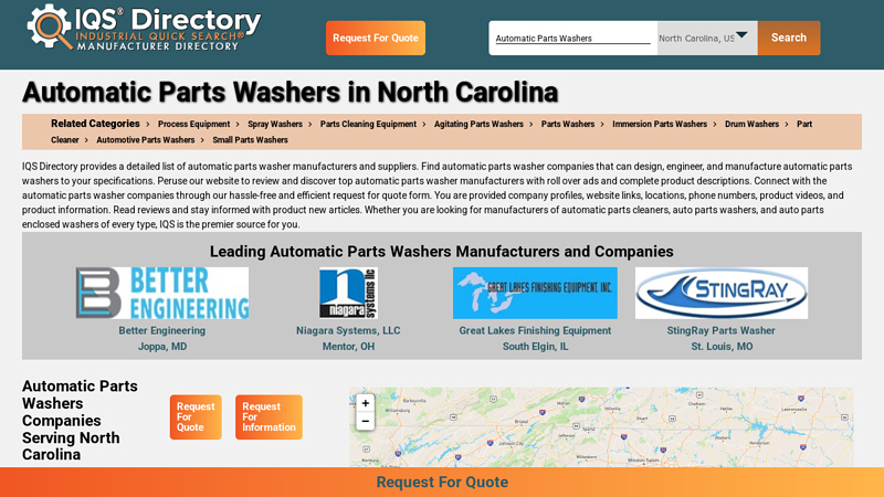 North Carolina Automatic Parts Washer Companies winston salem auto parts