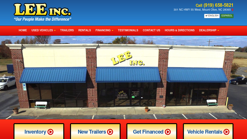 North Carolina Used Car Dealers lee's used auto parts inc