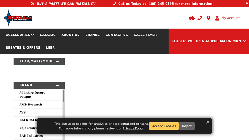 Northland Automotive auto parts billings mt