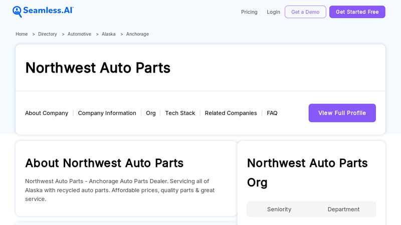 Northwest Auto Parts Staff Directory, Phone & Corp Office auto parts anchorage ak