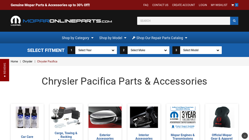 OEM Chrysler Pacifica Parts & Accessories chrysler pacifica auto parts