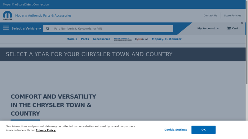 OEM Chrysler Town and Country Parts & Accessories town & country auto parts