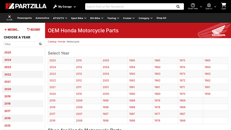 OEM Honda Motorcycle Parts used honda motorcycle parts
