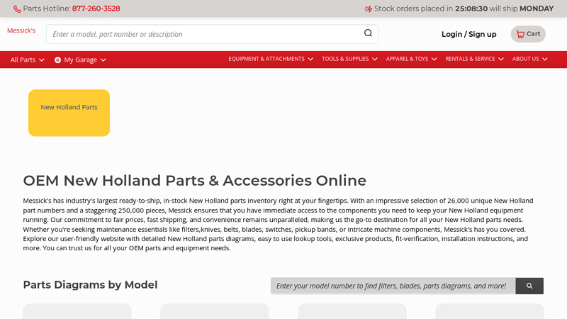 OEM New Holland Parts & Accessories (In ford new holland parts