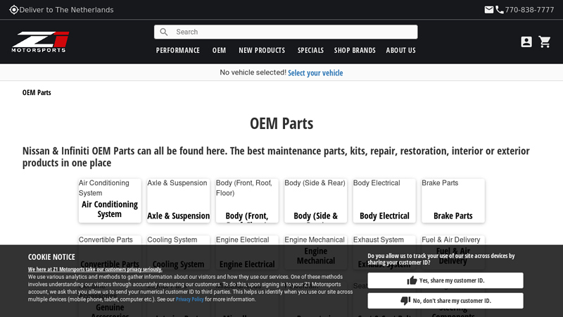 OEM Parts infiniti g37 car parts