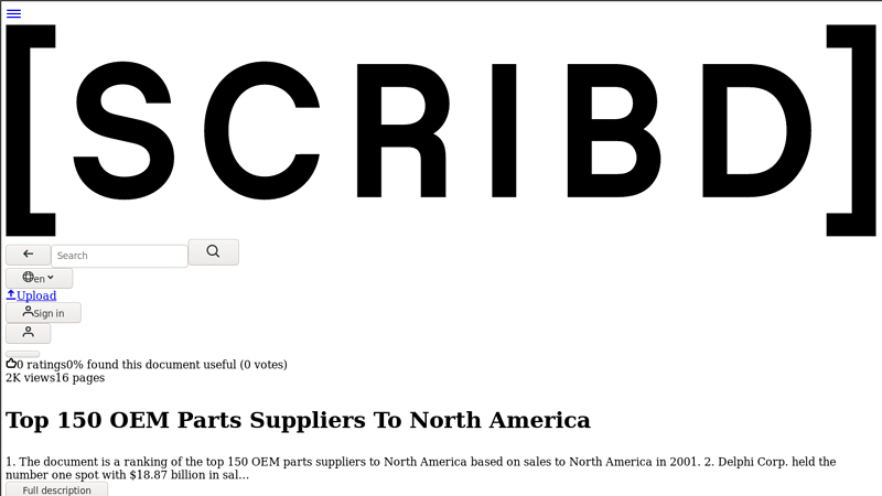 OEM Parts Suppliers To North America auto parts annapolis