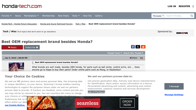 OEM replacement brand besides Honda? honda car parts