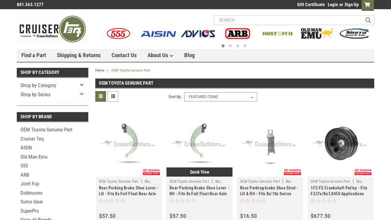 OEM Toyota Genuine Part Products toyota fj40 parts