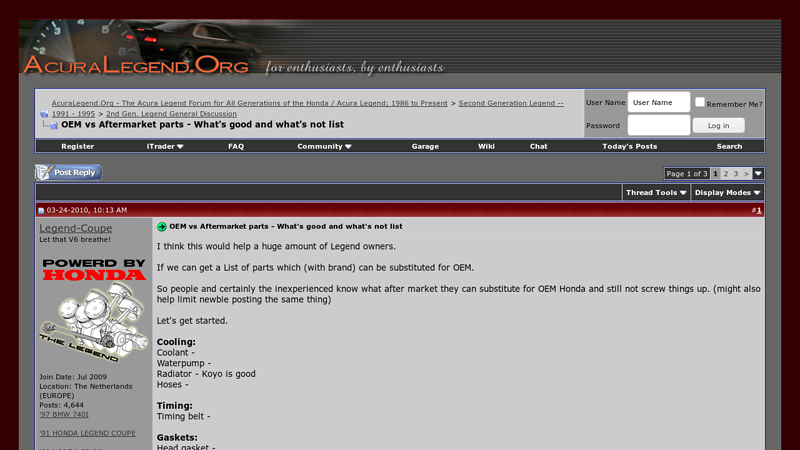 OEM vs Aftermarket parts honda acura parts