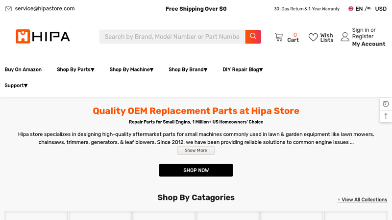 Official Hipa® Store Auto Parts lawn tractor parts near me