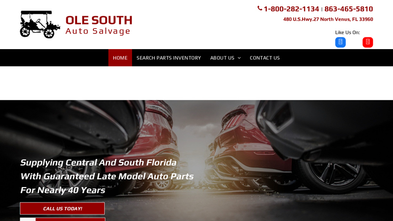 Ole South Auto Salvage: Auto Parts used car parts miami florida