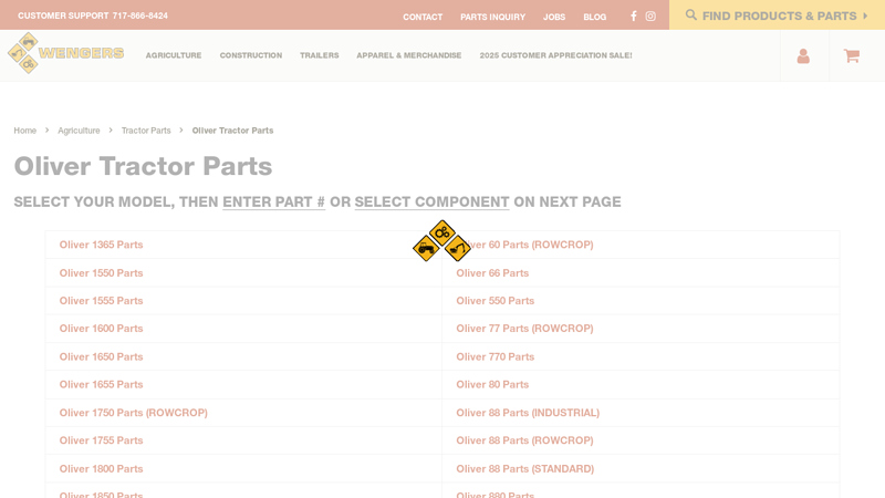 Oliver Tractor Parts - 5,000+ In Stock oliver tractor parts