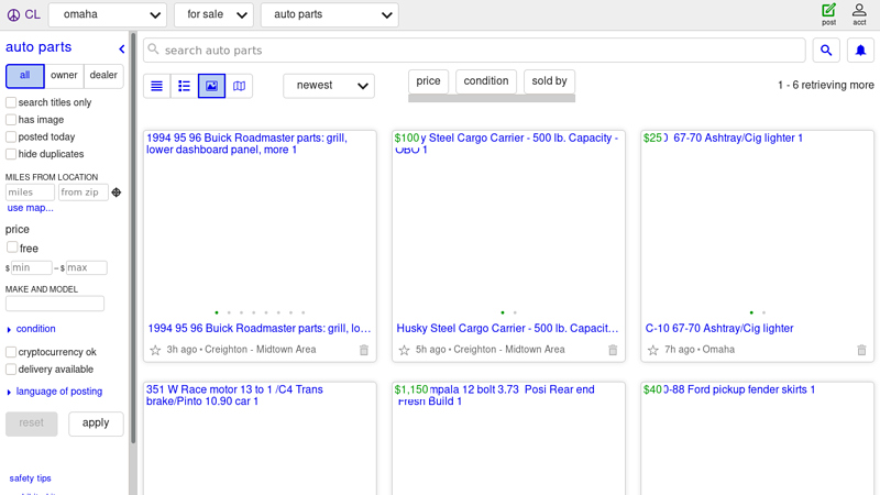 omaha auto parts for sale craiglist car parts